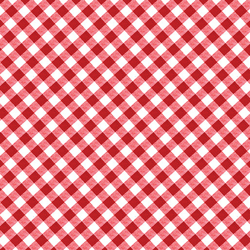 Benartex Cherry Hill 14321 10 Sweet Gingham Red By The Yard