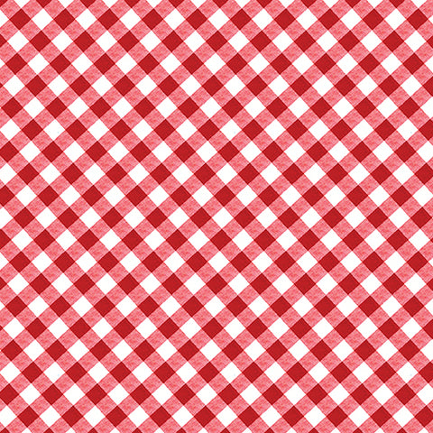 Benartex Cherry Hill 14321 10 Sweet Gingham Red By The Yard