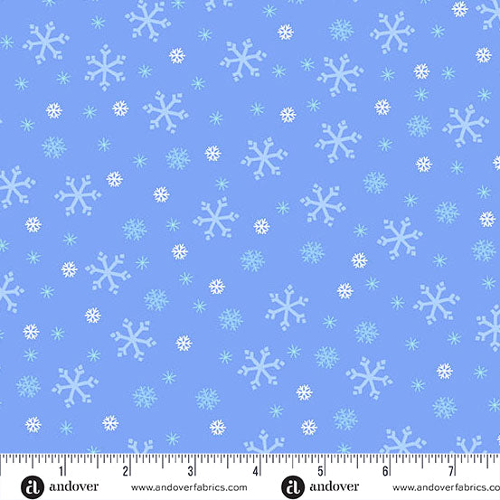 Andover Snowflake 1462 LP Glacier Snowflake By The Yard