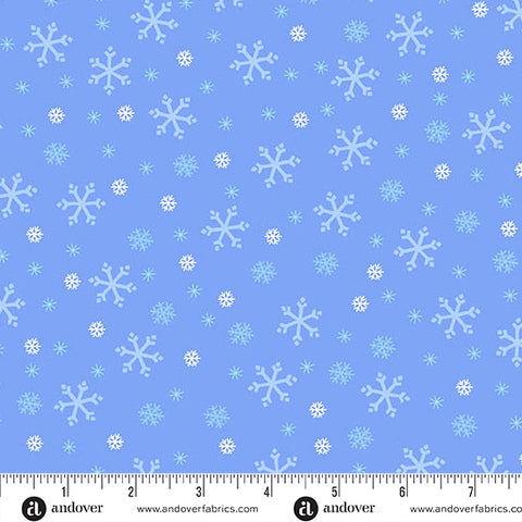 Andover Snowflake 1462 LP Glacier Snowflake By The Yard