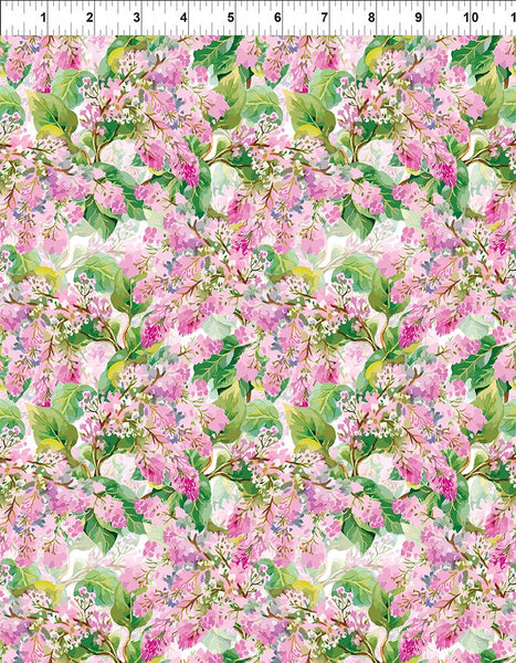 In The Beginning Decoupage 14DC 1 Pink Lilac By The Yard