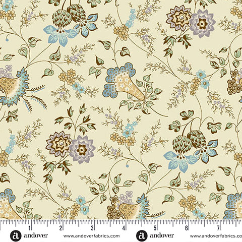 Andover Holbrook 1538 B Blue & Purple Lisa By The Yard