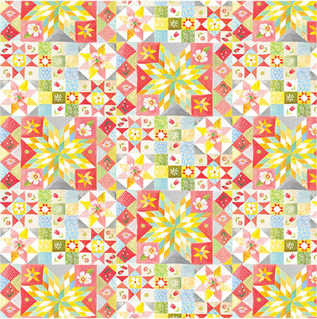 Benartex Love & Stitches 16636 99 Multi Heirloom Quilt By The Yard