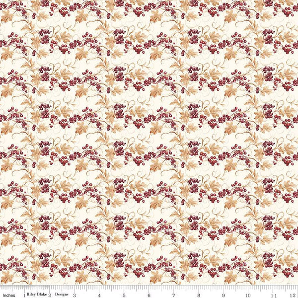 Riley Blake Evening On The Prairie 16742 Cream Prairie Berries By The Yard