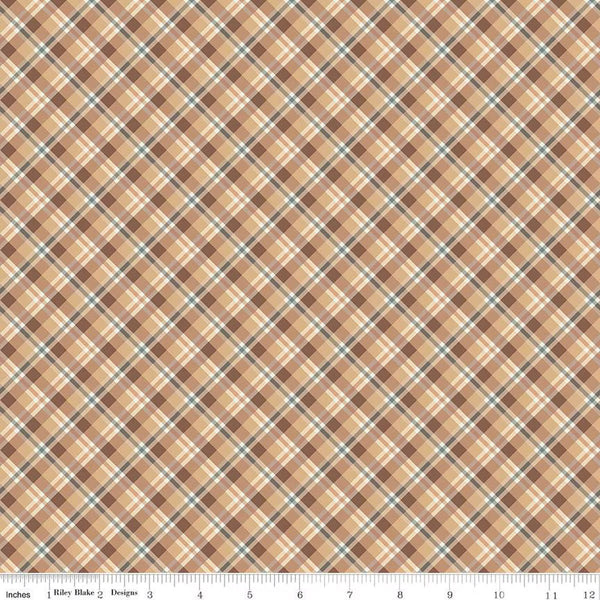 Riley Blake Evening On The Prairie 16745 Sienna Prairie Plaid By The Yard