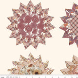 Riley Blake Evening On The Prairie 16753 Cream Sunflowers Cheater Print By The Yard