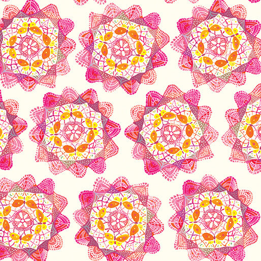 Benartex Love & Stitches 16898 22 Rose Doilies By The Yard