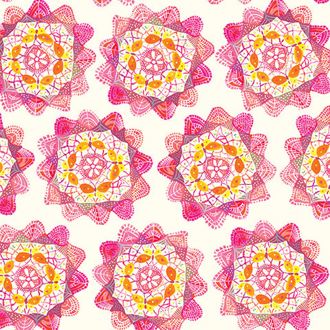 Benartex Love & Stitches 16898 22 Rose Doilies By The Yard