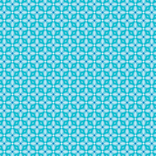 Benartex Flora & Fauna: MIDNIGHT 17053 24 Diamonds Aqua By The Yard