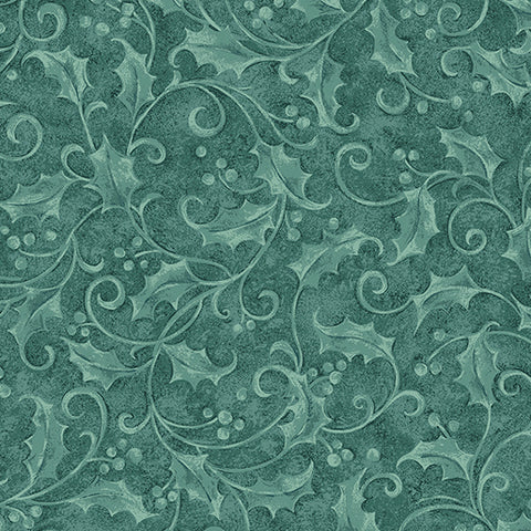 Benartex Star Of Wonder 17062 24 Holly Aqua By The Yard