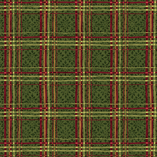 Benartex Star Of Wonder 17065 44 Plaid Green By The Yard