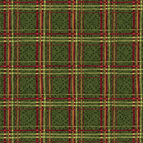 Benartex Star Of Wonder 17065 44 Plaid Green By The Yard