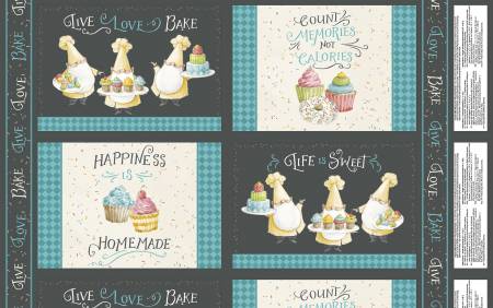 Wilmington Sweet Little Treasures 17825 942 Multi Placemat 24" PANEL By The PANEL (Not Strictly By The Yard)