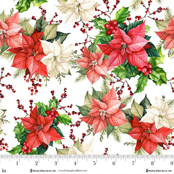 Henry Glass & Co. Believe 1872 01 White Poinsettias By The Yard