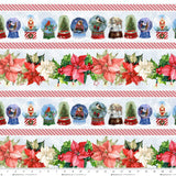 Henry Glass & Co. Believe 1880 11 Blue Border Stripe By The Yard