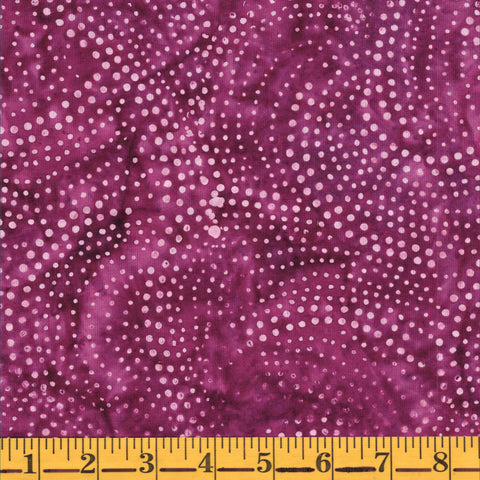 Jordan Fabrics Batik 1063 14M Mulberry Swirl Dots By The Yard