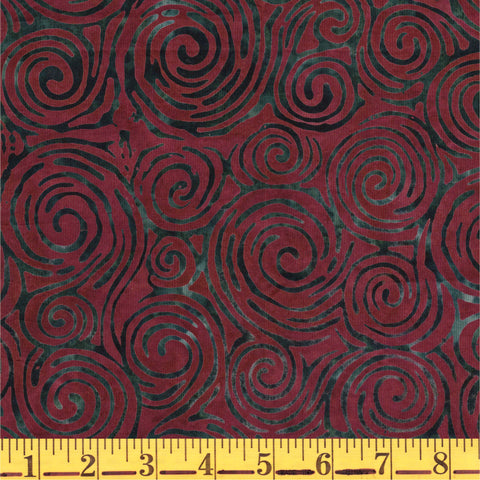 Jordan Fabrics Batik 1078 18DS Deep Sienna Sundance Whirlpool By The Yard