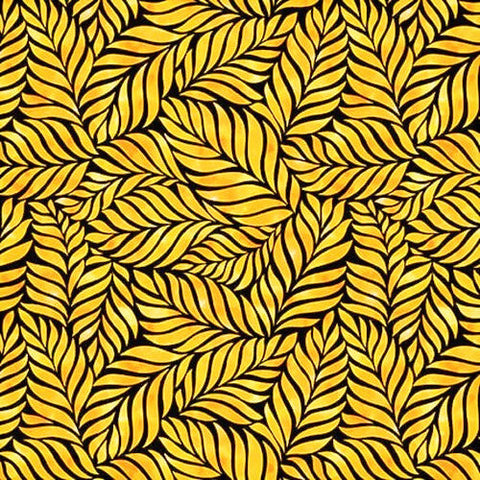 Blank Quilting Mellow Yellow 1966 44 Yellow Leaves 2.625 YARDS