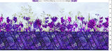 In The Beginning Allure 1ALR 3 Purple Border Stripe By The Yard