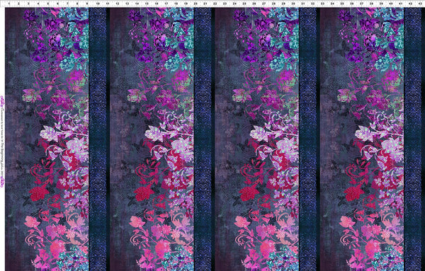 In The Beginning Evanescence 1EV 2 Purple Border By The Yard