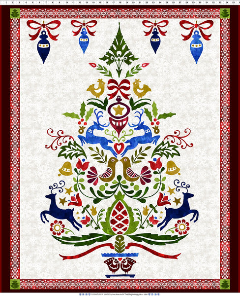 In The Beginning New Snow 1NS 1 Multi Tree 36" PANEL By The PANEL (Not Strictly By The Yard)