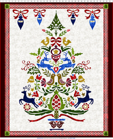 In The Beginning New Snow 1NS 1 Multi Tree 36" PANEL By The PANEL (Not Strictly By The Yard)