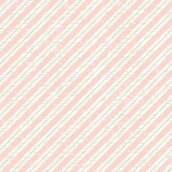 Blank Quilting Christmas Magic 2024 22 Pink Bias Stripe By The Yard