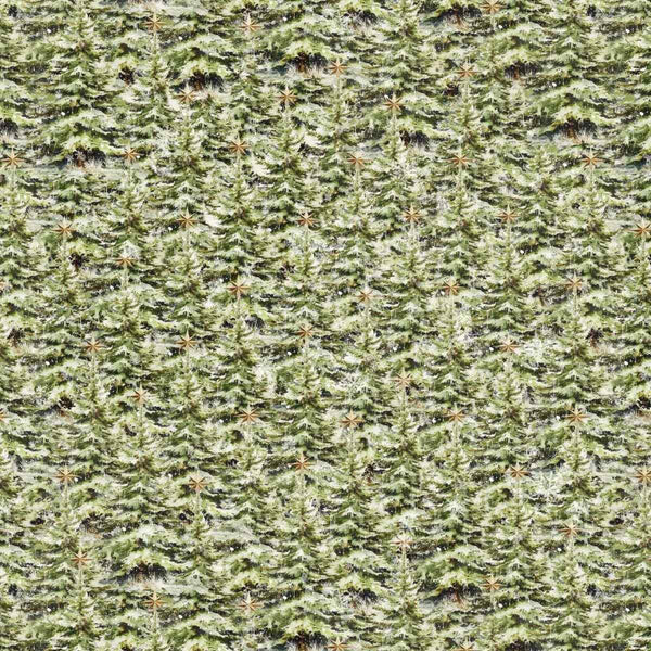 Blank Quilting Christmas Magic 2026 66 Green Christmas Trees By The Yard