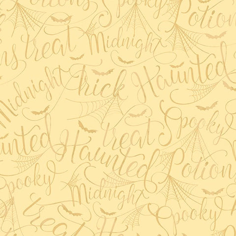 Andover Mystery Manor 202 L Moonlight Cryptic Script By The Yard