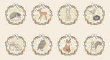 Moda My Secret Garden 20958 11 Cloud Animals 24" PANEL By The PANEL (Not Strictly By The Yard)