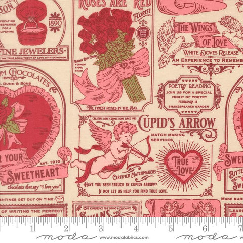 Moda Je Taime 20991 11 Lace Vintage Valentine By The Yard