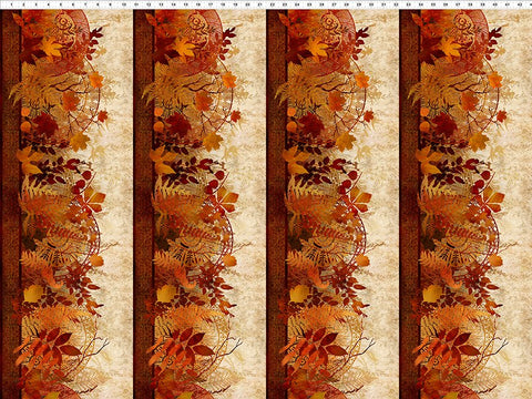 In The Beginning Reflection Of Autumn II 20RA 1 Border 3.375 YARDS