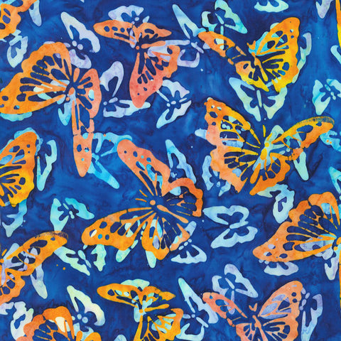 Kaufman Artisan Batiks Wild Garden 21452 60 pazifische Schmetterlinge pro Meter