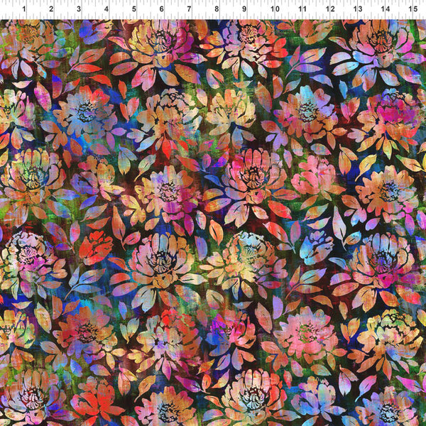 In The Beginning Halcyon II 21HN 1 Multi Blooms 1.875 YARDS