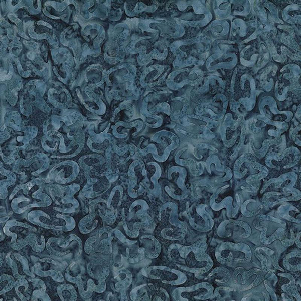 Wilmington Batiks Del Mar 22230 449 Blue Curls By The Yard