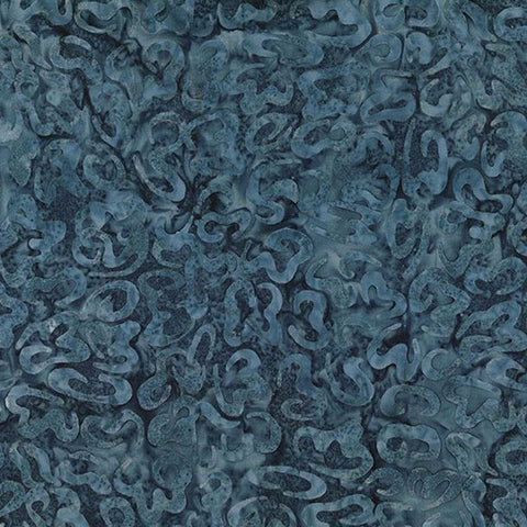 Wilmington Batiks Del Mar 22230 449 Blue Curls By The Yard