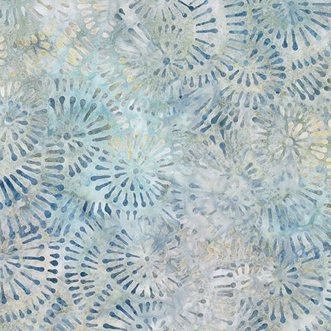 Wilmington Batiks Del Mar 22282 442 Blue/Tan Pins & Needles By The Yard