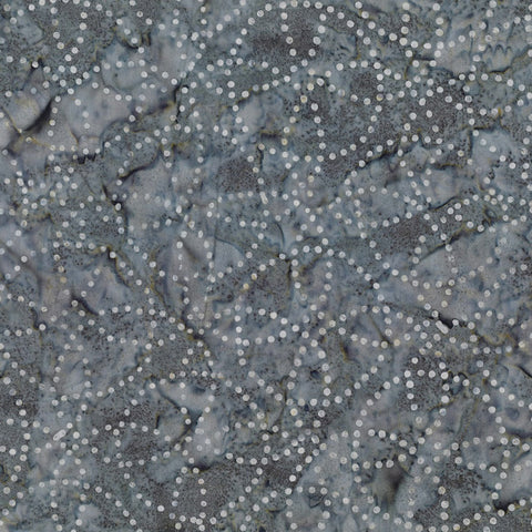 Wilmington Starlight Batiks 22293 915 Grey/Cream Circle Dots 2.75 YARDS