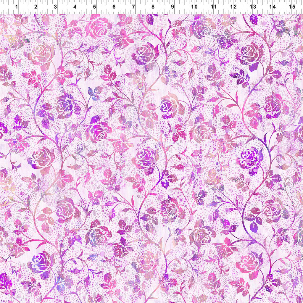 In The Beginning Halcyon II 22HN 3 Pink Roses By The Yard – Jordan Fabrics