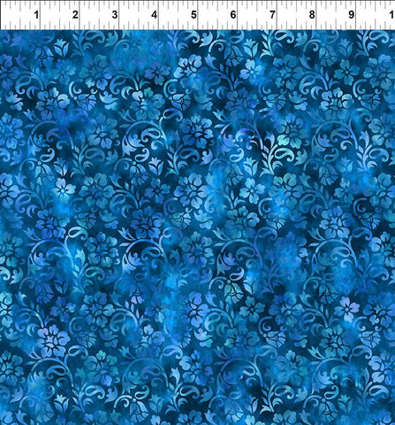 In The Beginning Prism II 22JYQ 3 Floral Vines Blue