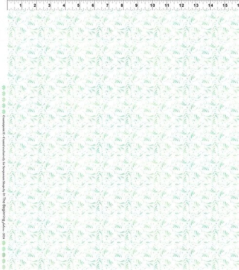 In The Beginning Counterpoint II 23-4SEW 3 Teal Fleur By The Yard
