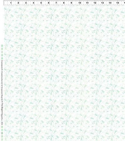 In The Beginning Counterpoint II 23-4SEW 3 Teal Fleur By The Yard