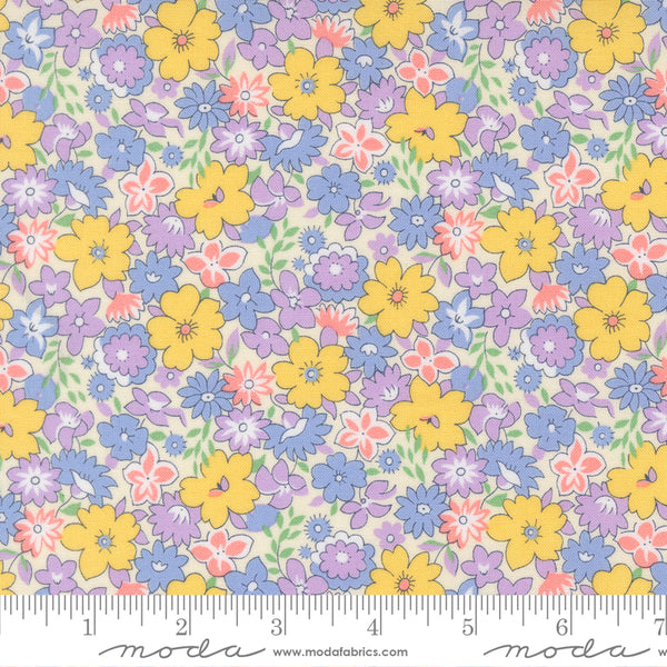 Moda 30's Playtime 2025 23370 22 Pastel Bouncy Floral By The Yard