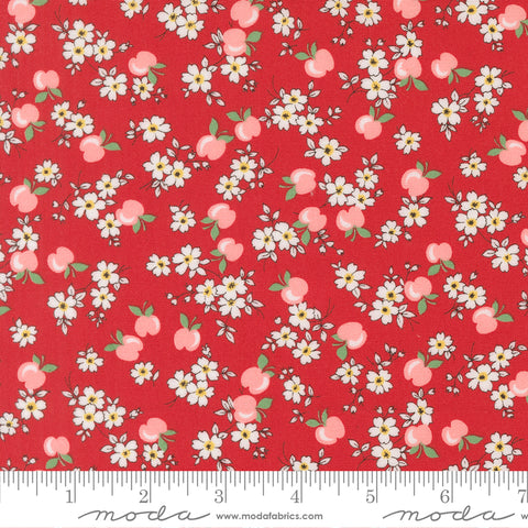 Moda 30's Playtime 2025 23371 14 Scarlet Apple Blossoms By The Yard