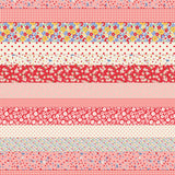 Moda 30's Playtime 2025 23380 11 Scarlet Scrappy Stripes By The Yard