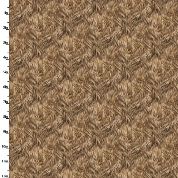 3 Wishes Fabrics/Studio E - Legendary Loner 23815 Brown Hairy Situation By The Yard