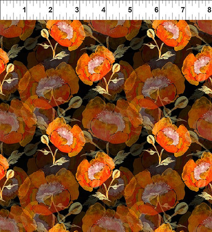 In The Beginning Reflection Of Autumn II 23RA 1 Shadow Poppies 1 YARD