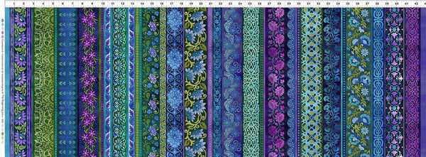 In The Beginning Counterpoint II 24-1SEW 1 Blue Main Stripe By The Yard