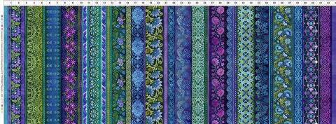 In The Beginning Counterpoint II 24-1SEW 1 Blue Main Stripe By The Yard