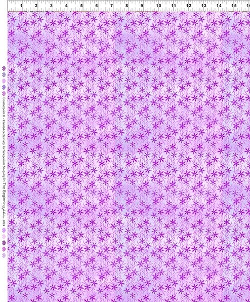 In The Beginning Counterpoint II 24-5SEW 1 Purple Small Floral By The Yard